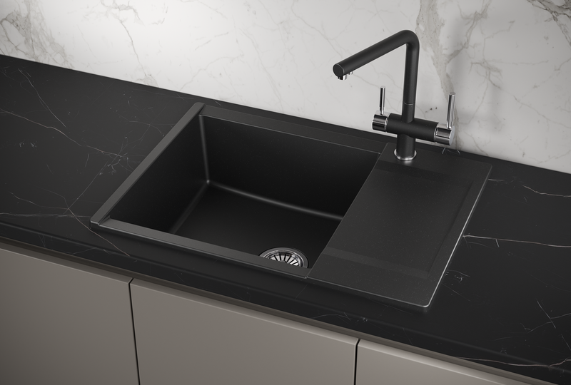 Кухонная мойка GRANULA (7003, ШВАРЦ)