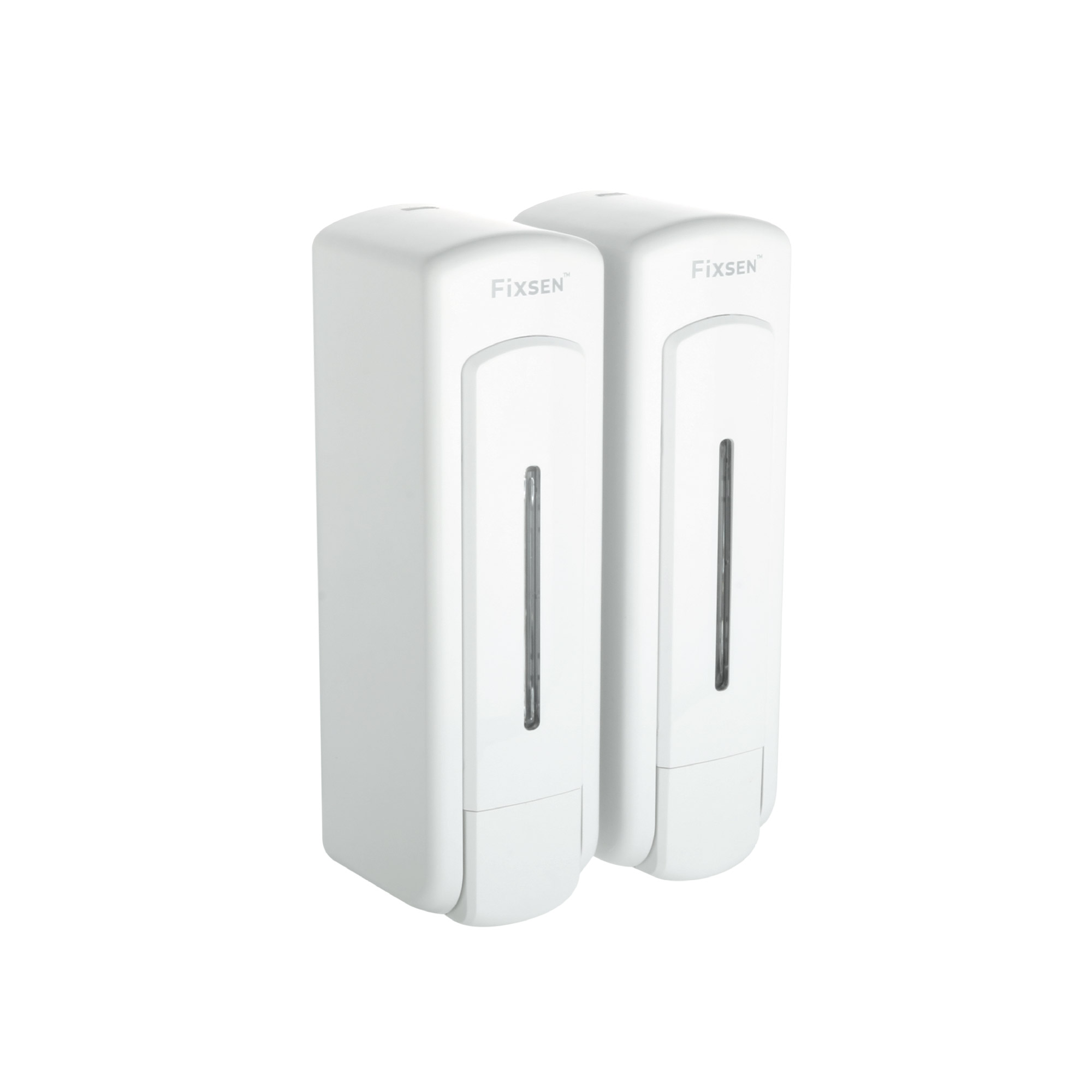 Дозатор для жидкого мыла настенный двойной 325+325мл FIXSEN HOTEL пластик белый (FX-31012H-2)