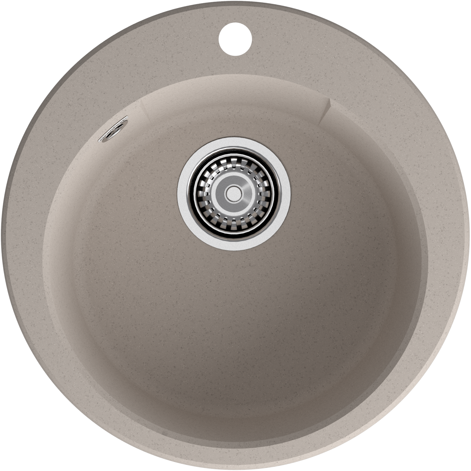 GRANFEST Мойка URBAN 649  1-чаша D-490мм песочный арт.GF-UR-