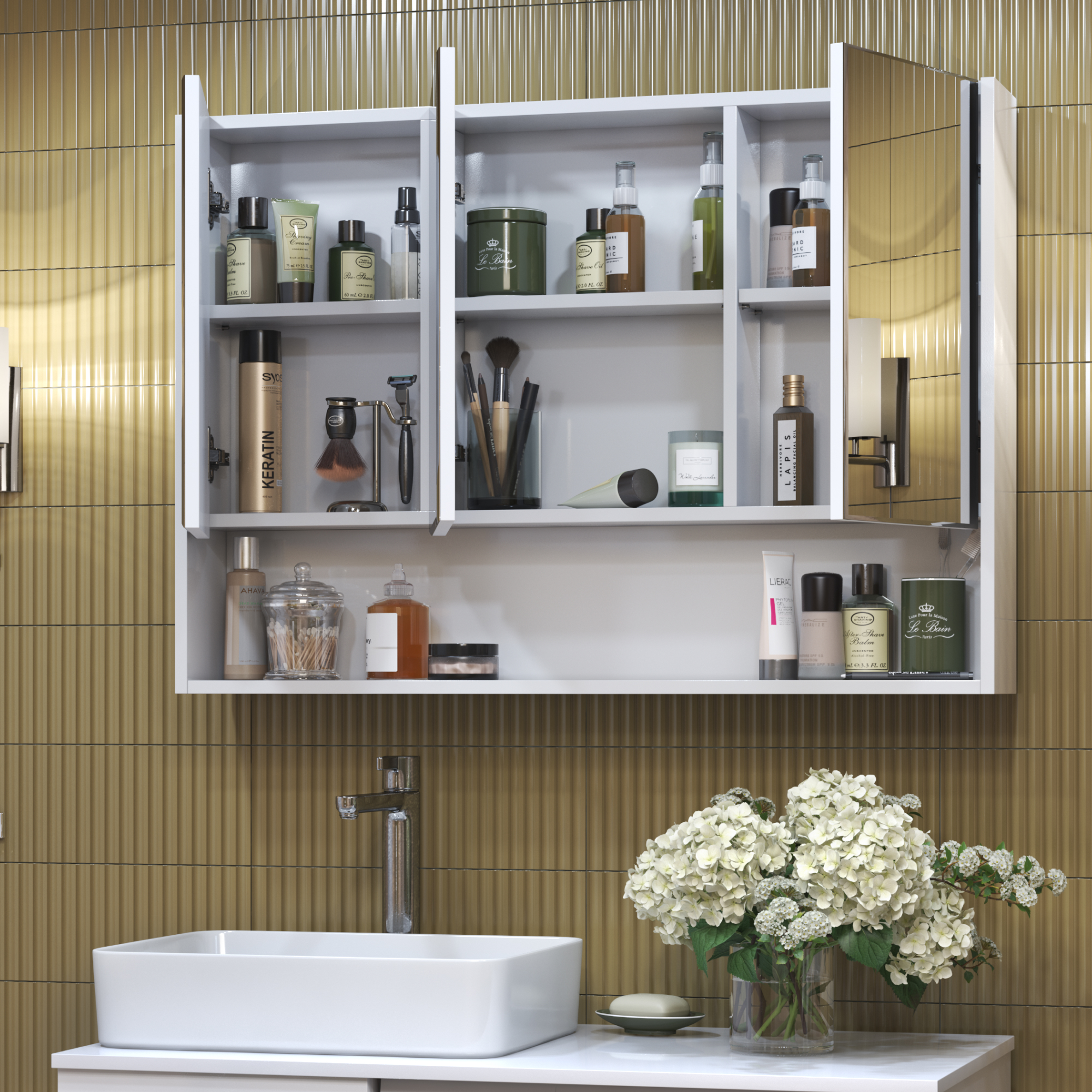 Зеркальный шкаф VIGO Urban 80 подвесной белый (zsh.URB.80)