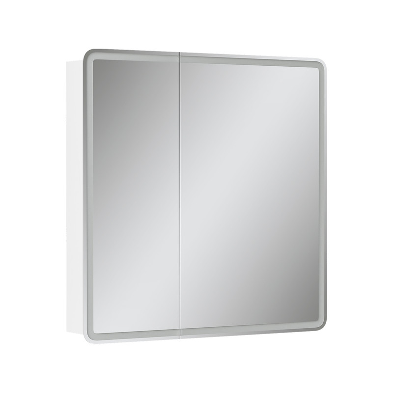 Зеркальный шкаф EQUIL Soldi LED 80 белый софт