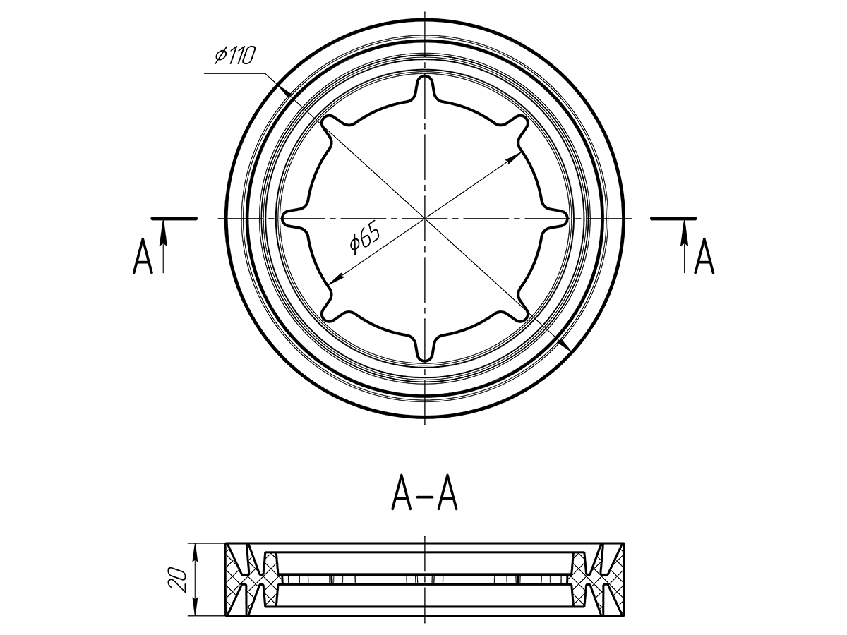 Прокладка бачка унитаза, ANI PLAST