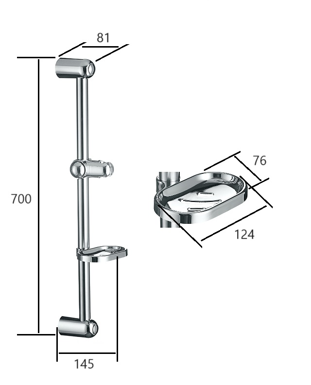 Стойка душевая ПРОФСАН PSM-1007