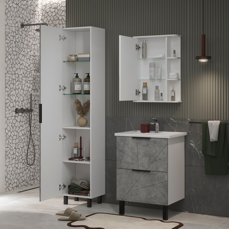 Пенал Твинг/Twing 40, напольный, бетон, VOLNA