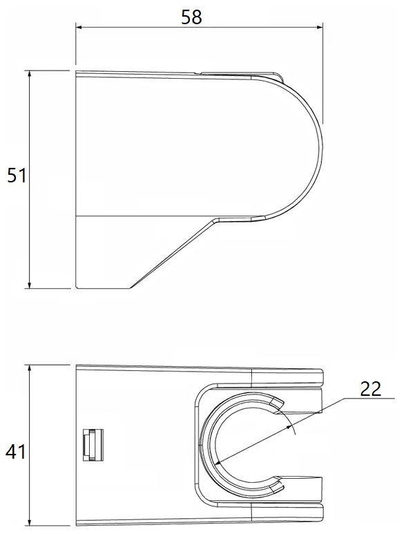 Держатель для лейки ПРОФСАН настенный PSM-1402B (пакет)