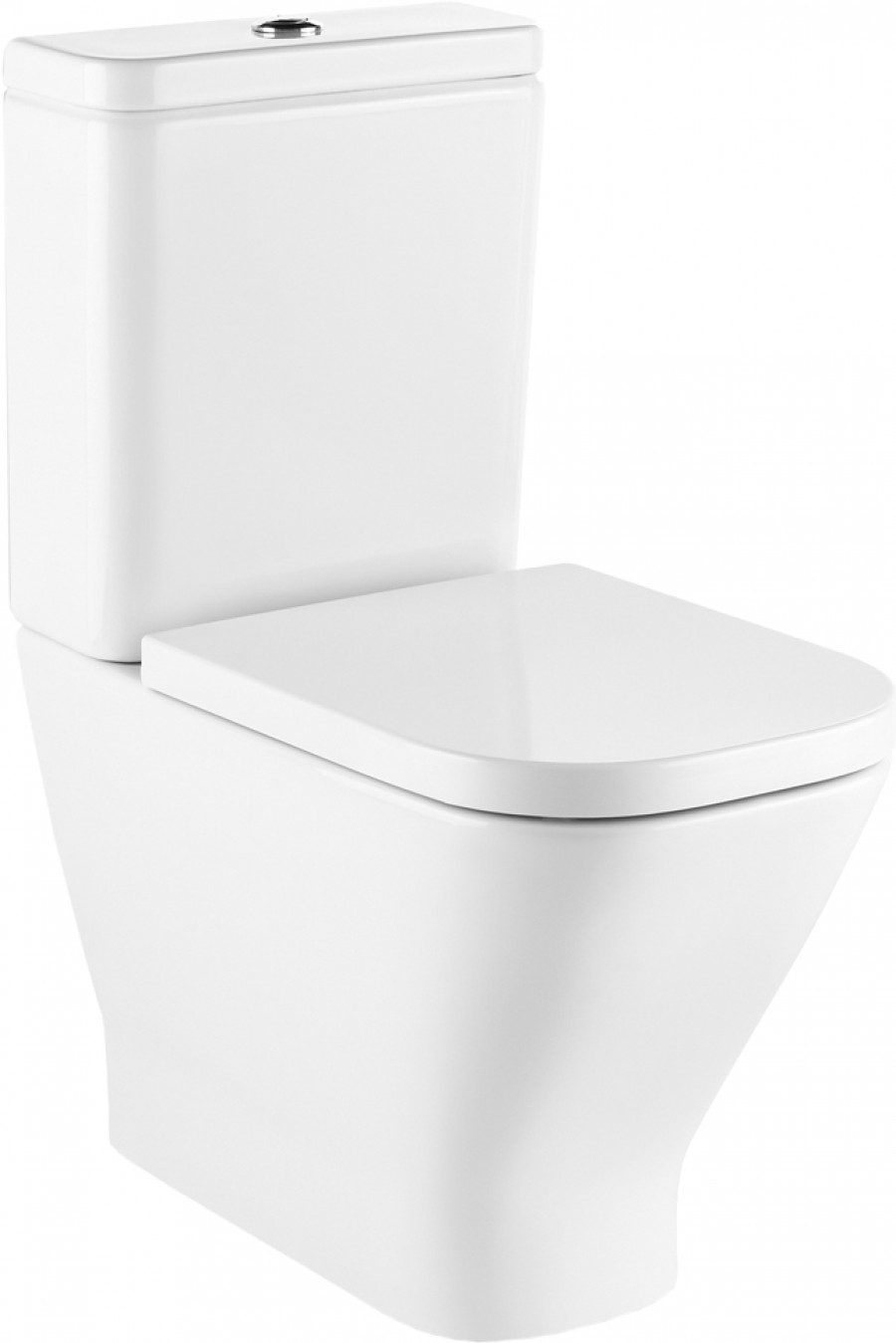 GAP CLEAN RIM Чаша унитаза приставного c безободковым смывом, двойной выпуск, белая. ROCA