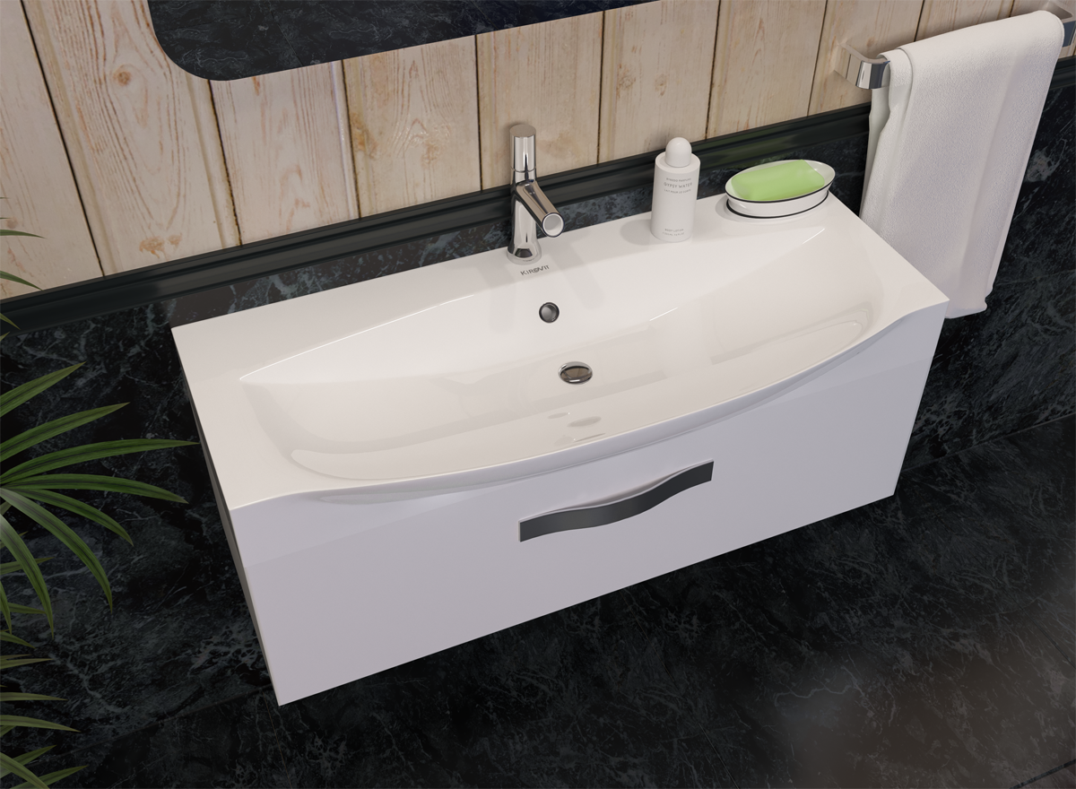 Раковина KIROVIT Элвис 1050 мебельная белый (Вн Крв25) 4640021061800