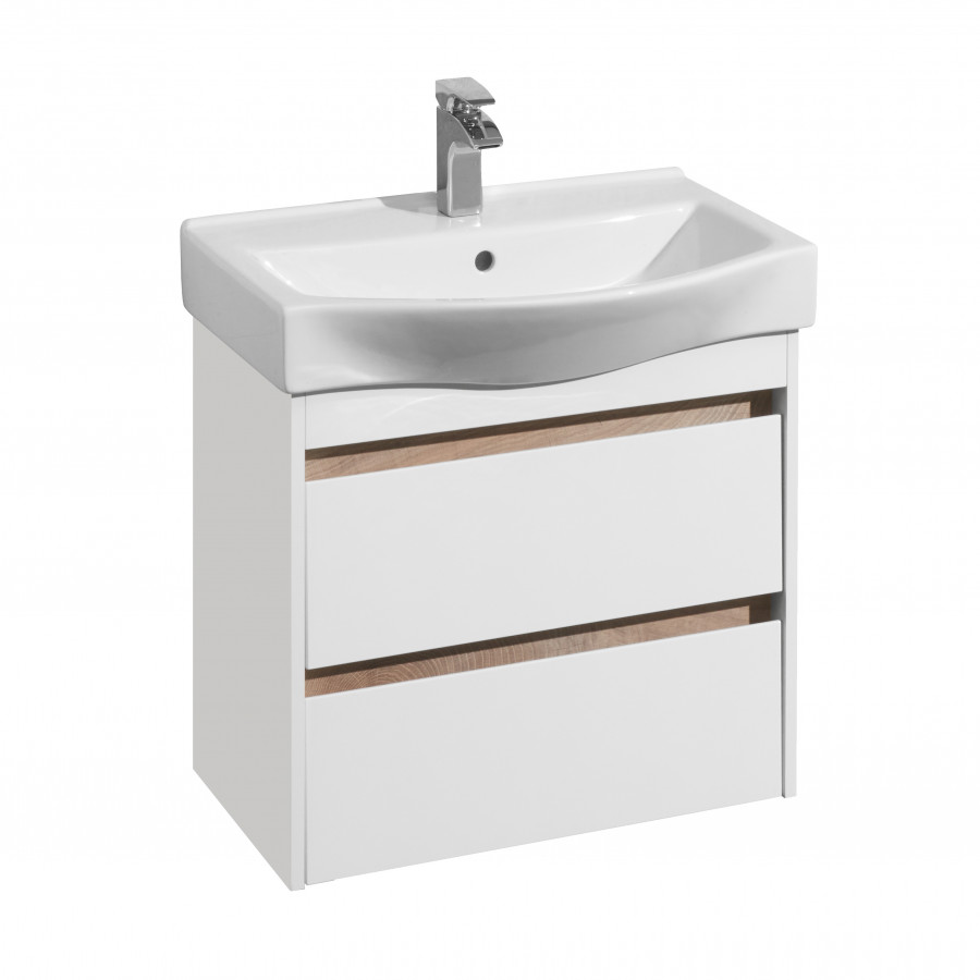 Тумба НОРТОН 65, белая (под раковину БЕВЕРЛИ 65)