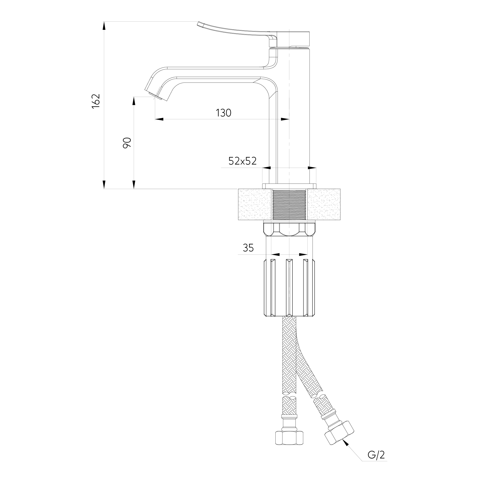 Смеситель для раковины TOKITO KIOTO хром (TOK-KIO-1011)
