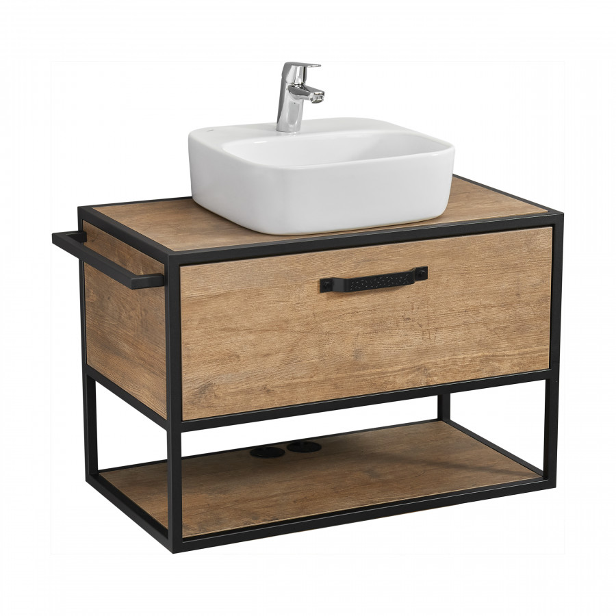 Тумба ЛОФТ ФАБРИК 80, дуб кантри (под раковину ФАБИА 80, VICTORIA-N 80, ОДРИ 42)