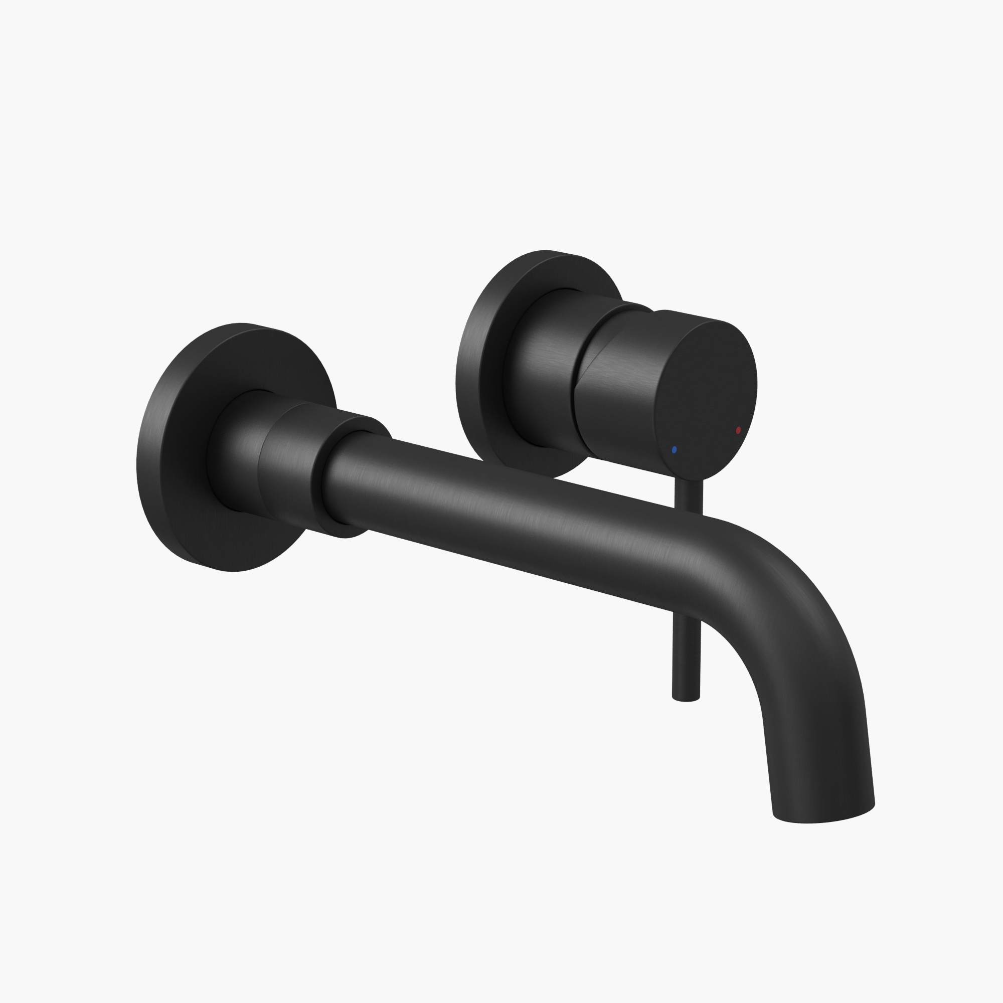 Смеситель для раковины VENTAS R скрытого монтажа, раздельный, черный матовый, BERGES