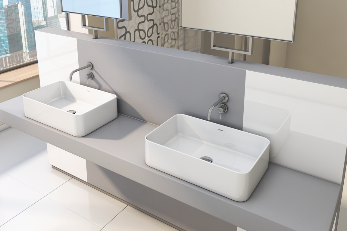 Раковина KIROVIT Олимпия 560 мебельная белый (Вн Крв33) 4640021064269