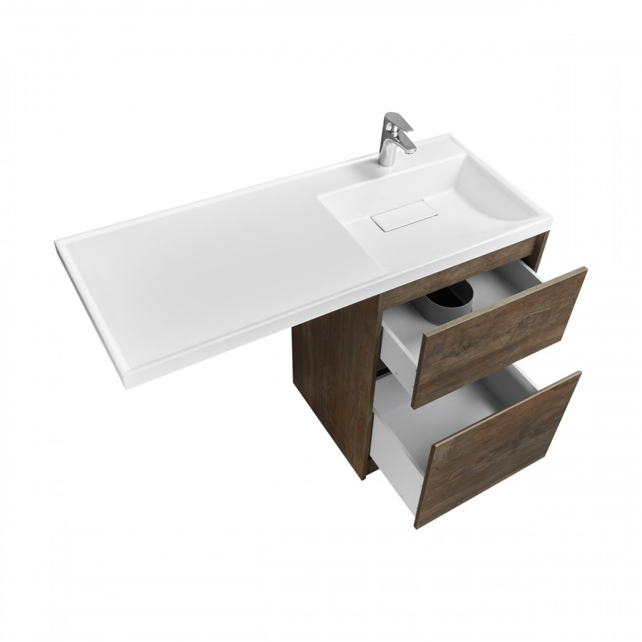 Тумба без фасада ЛОНДРИ 60 (под раковину ЛОНДРИ 120), под с/маш., дуб кантри