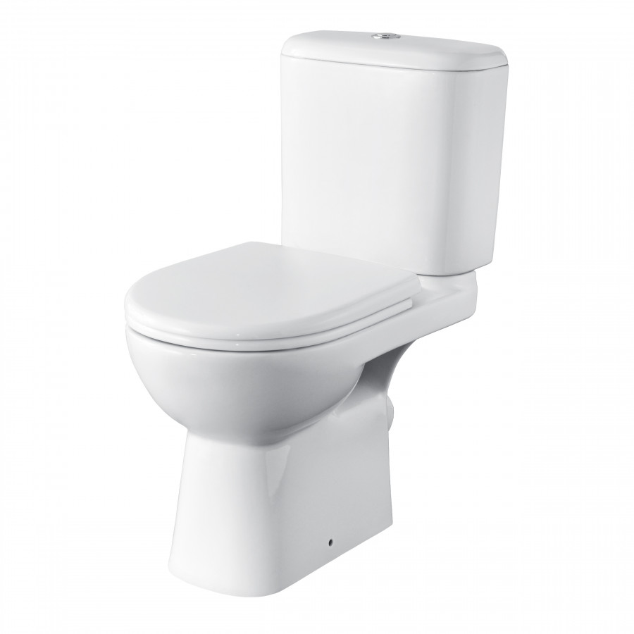 ACCESS Унитаз-компакт, горизонтальный выпуск, 2-х режимная арматура, сиденье дюропласт Soft-close, C