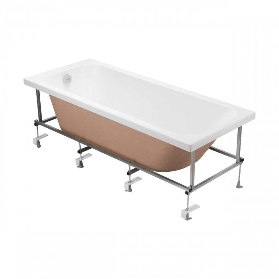 Монтажный комплект для ванны ЛАММА 170х70 см. (рама, слив-перелив с сифоном, крепеж к стене, крепеж 