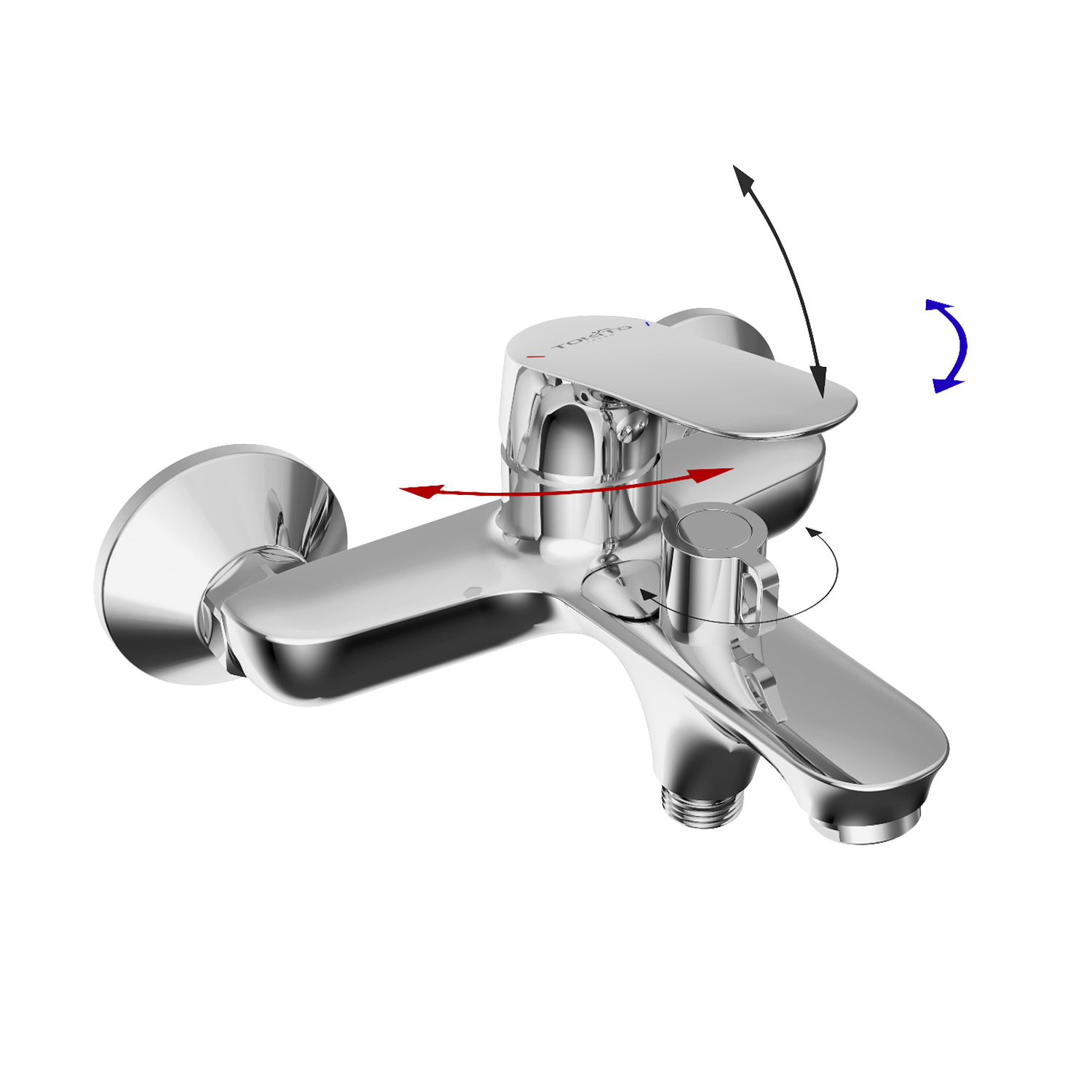 Смеситель для ванны TOKITO TAKASE хром (TOK-TAK-1014)