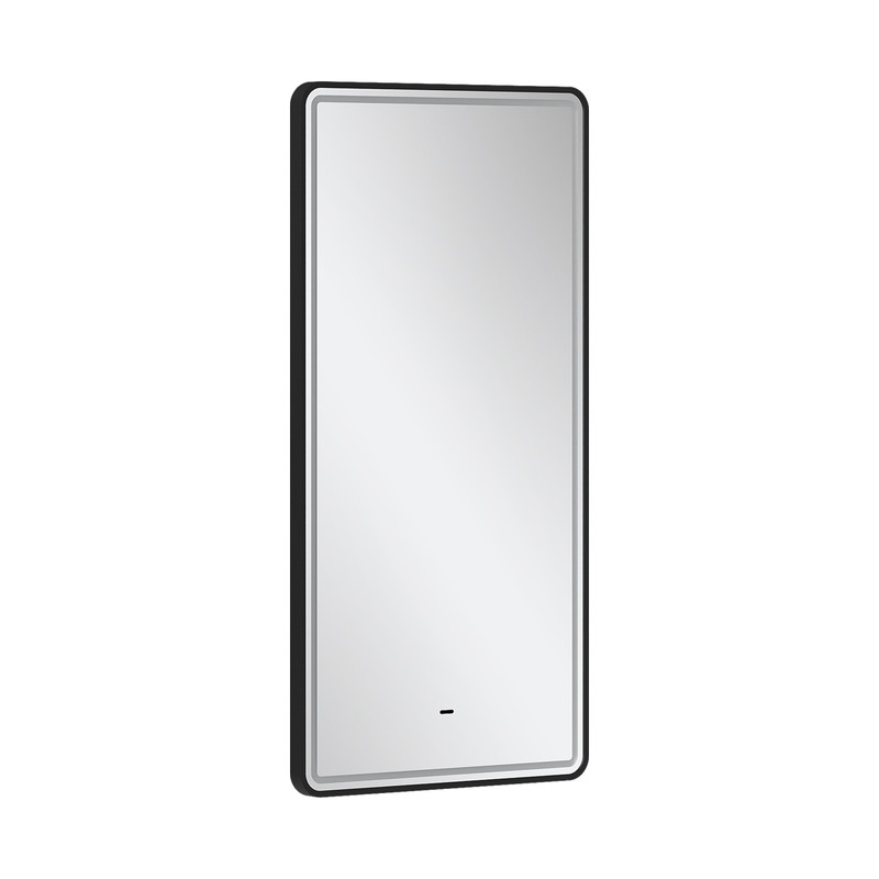 Зеркало с подсветкой EQUIL STOUNE 500х900 мм, черный (zkSTOUNE50-15)