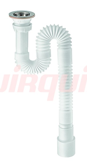 Сифон гофрированный 1 1/4*40/50 длина 1200мм , WIRQUIN