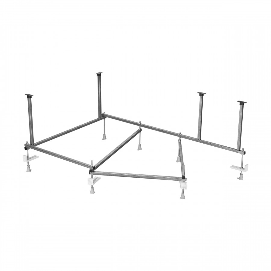 Монтажный комплект для ванны ГОА 150х100 см. (рама, слив-перелив с сифоном, крепеж к стене, крепеж п