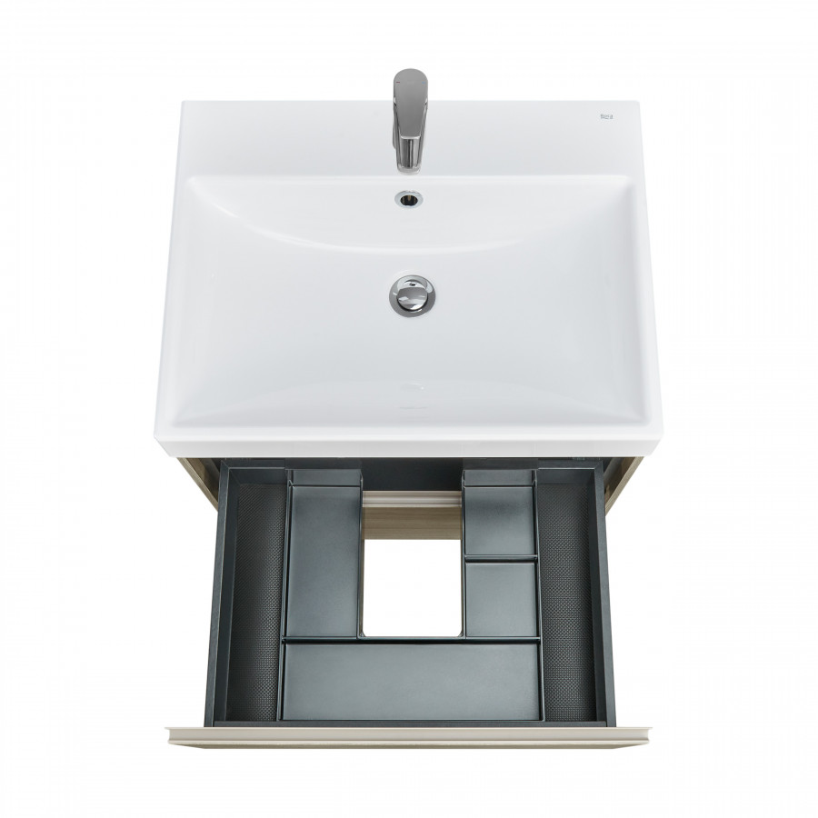 ONA Модуль для раковины 600 мм, 585x450x565 мм, с 2 ящиками, темный вяз, ROCA