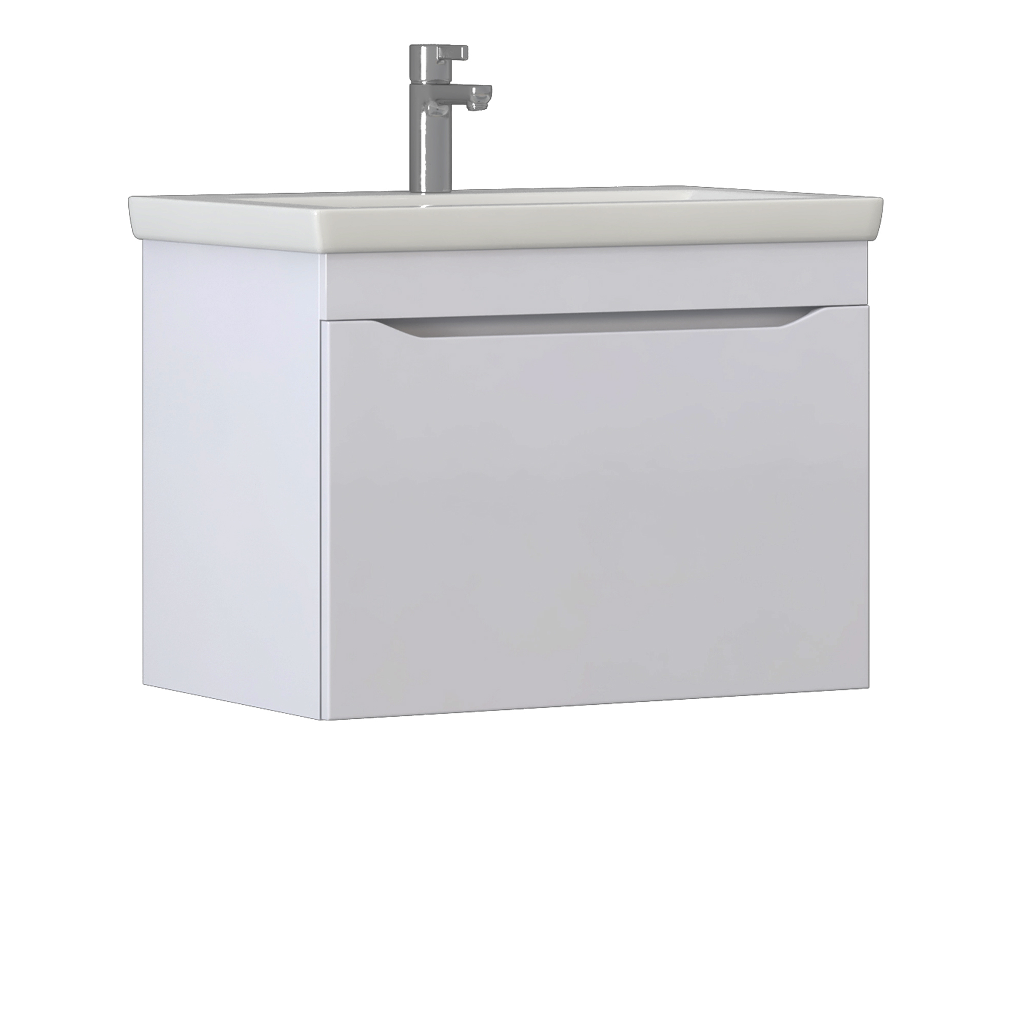 Тумба под раковину VIGO Grani 70 подвесная белый (165)