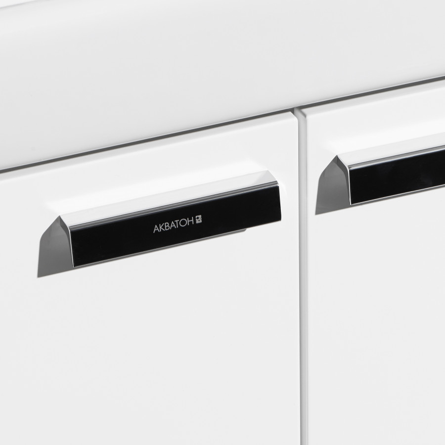 Тумба ЙОРК 60, белая, выбеленное дерево (под раковину ТИГОДА 60)