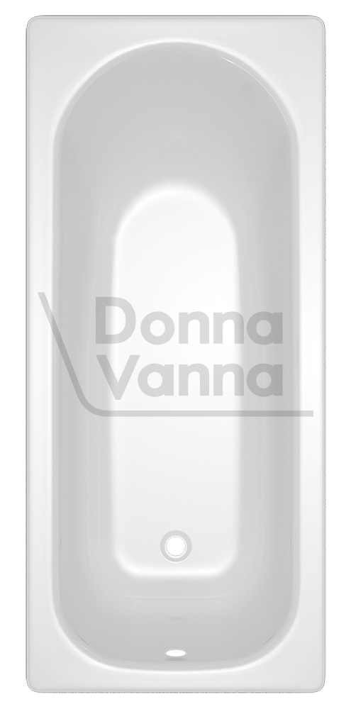 DONNA VANNA Ванна стальная 160x75x40 cм. с опорной подставкой,без ранта,белая орхидея, ф.Аула, ВИЗ