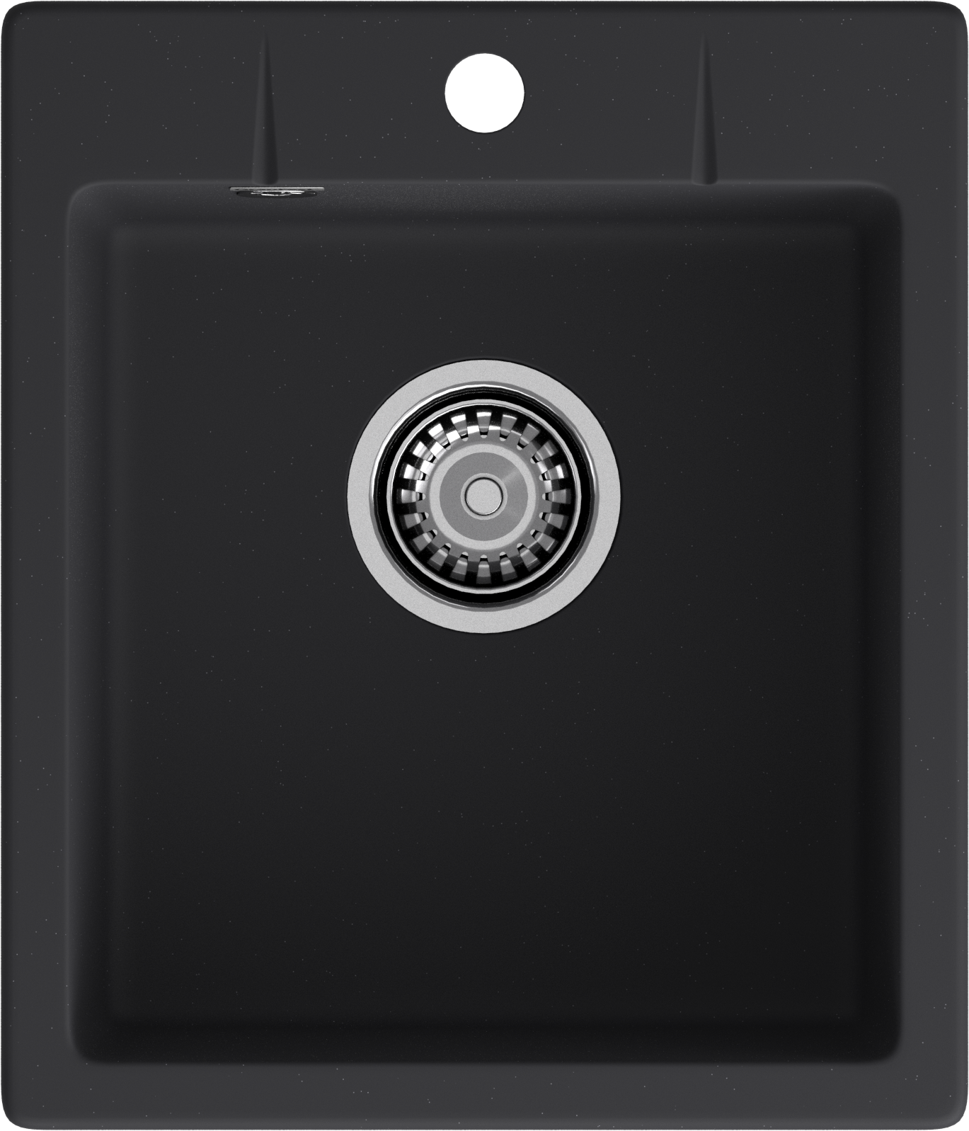 GRANFEST Мойка URBAN 242  1-чаша 420*490мм черный арт.GF-UR-