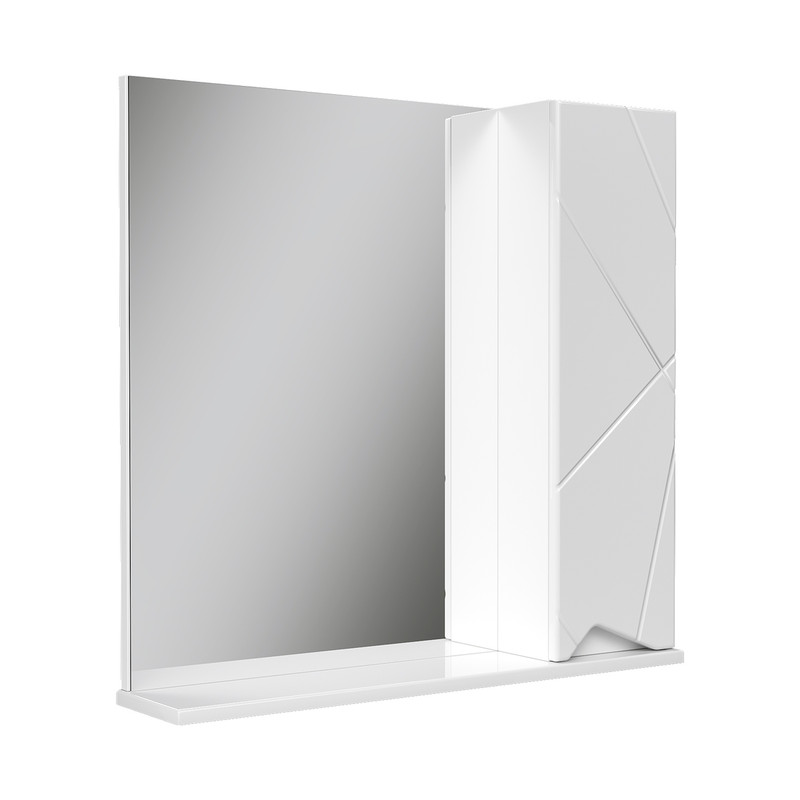 Зеркало-шкаф Pronto 70 правый, белый, VOLNA