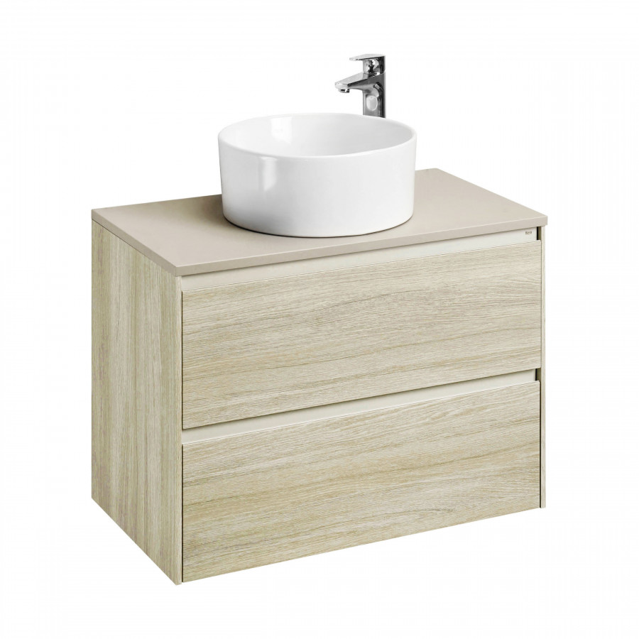 ONA Модуль для раковины 800 мм, 785x450x565 мм, с 2 ящиками, светлый дуб, ROCA