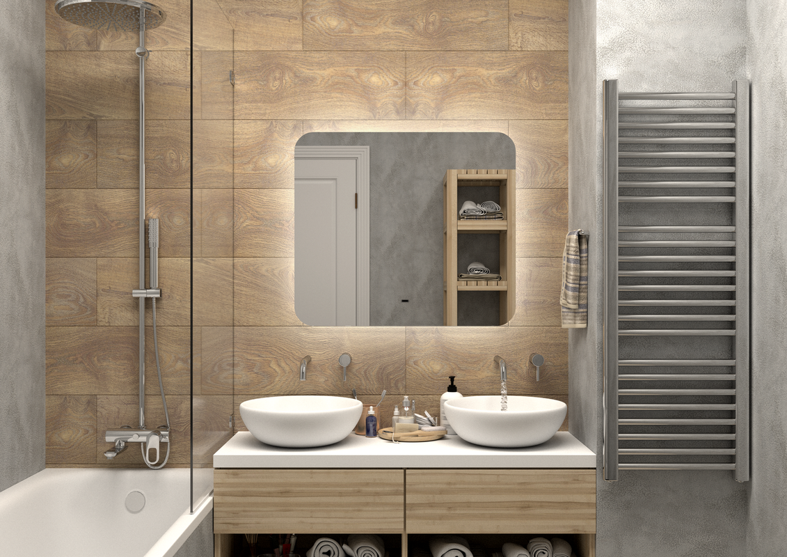 Зеркало Burzhe Led 800х700 бесконтактный сенсор