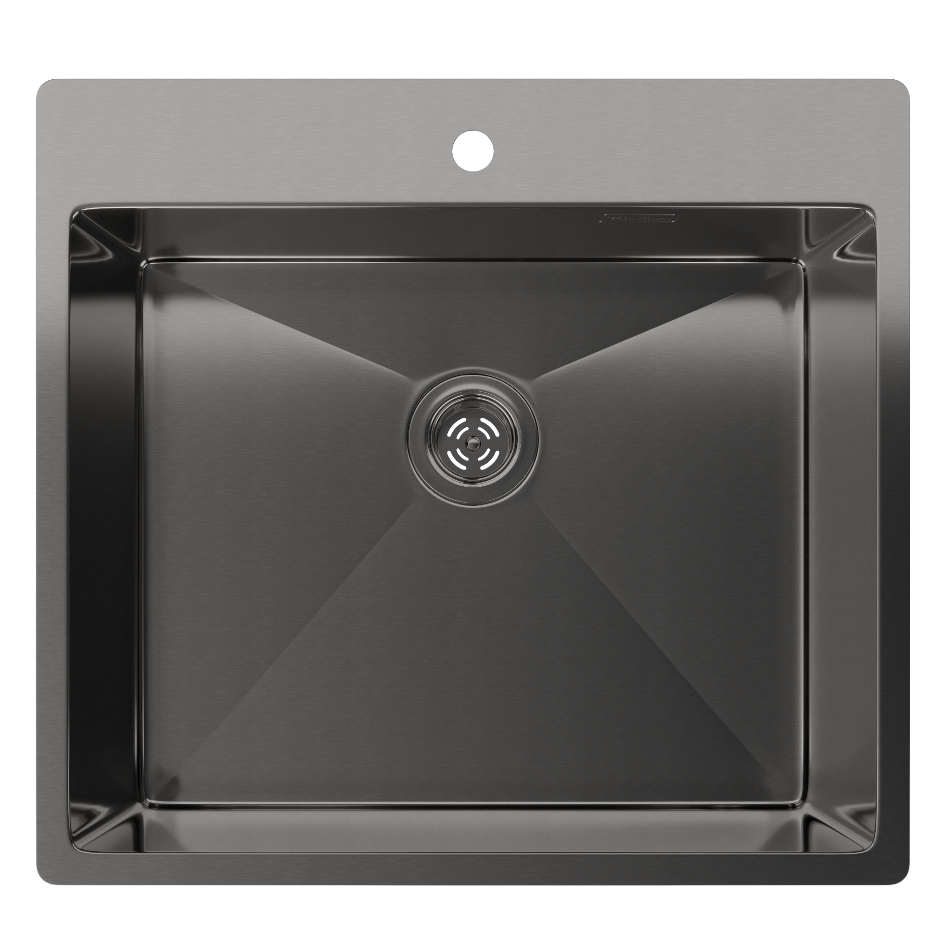Rivelato Rinox 5450 PVD black Мойка нерж.сталь 1 чаша 540*500*200 мм арт.5450  PVD black