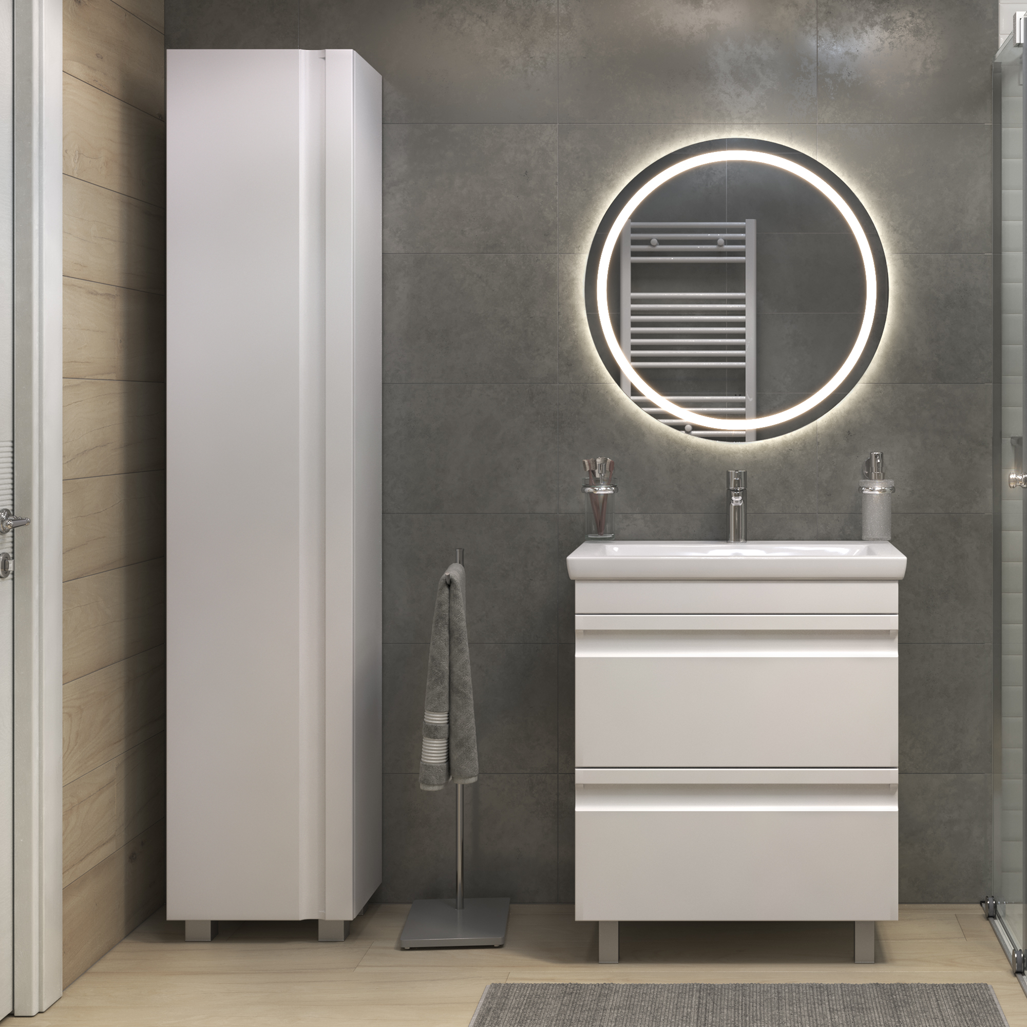 Шкаф-пенал VIGO Holly 40 напольный белый (pn.HOL.40)