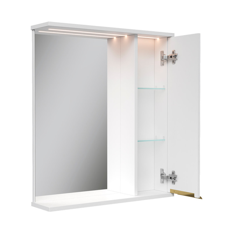 Зеркало-шкаф  LottyGold 60, подвесной, правый, белый, VOLNA