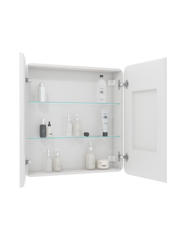 Зеркало-шкаф Elliott LED 800х800 с датчиком движения, розеткой