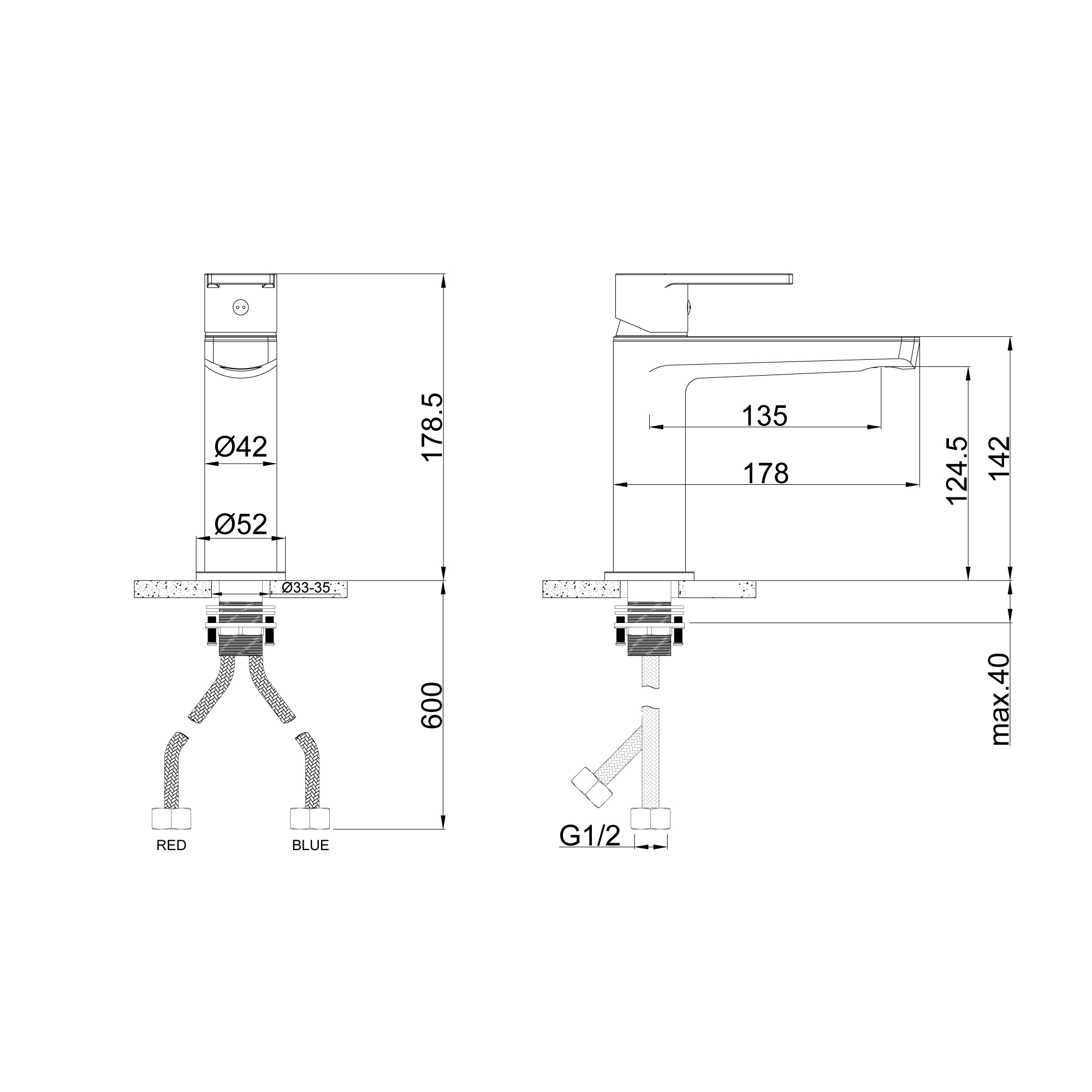 Смеситель для раковины TOKITO DIGITAL хром (TOK-DIG-1011)