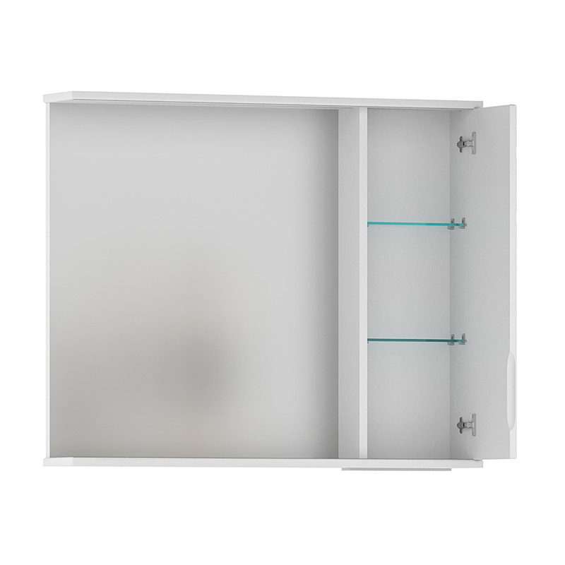 Зеркало-шкаф Adel 80, подвесной, правый, белый, VOLNA