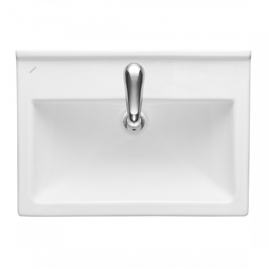 Умывальник "Визит-55" (55х40см) с переливом, белый SANTERI