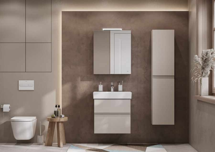 OLETA Зеркальный шкаф 60, левый, капучино