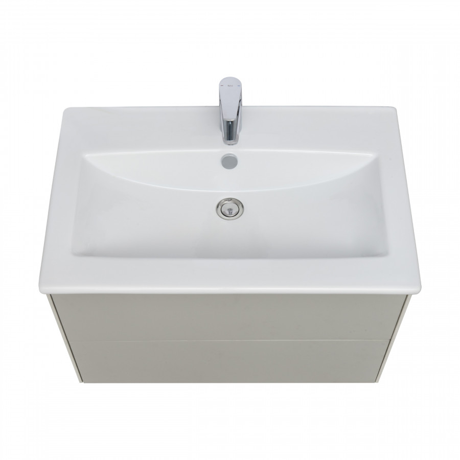 Тумба СОХО 75, слэйт, галька серая (под раковину ЭЛИНА 75)