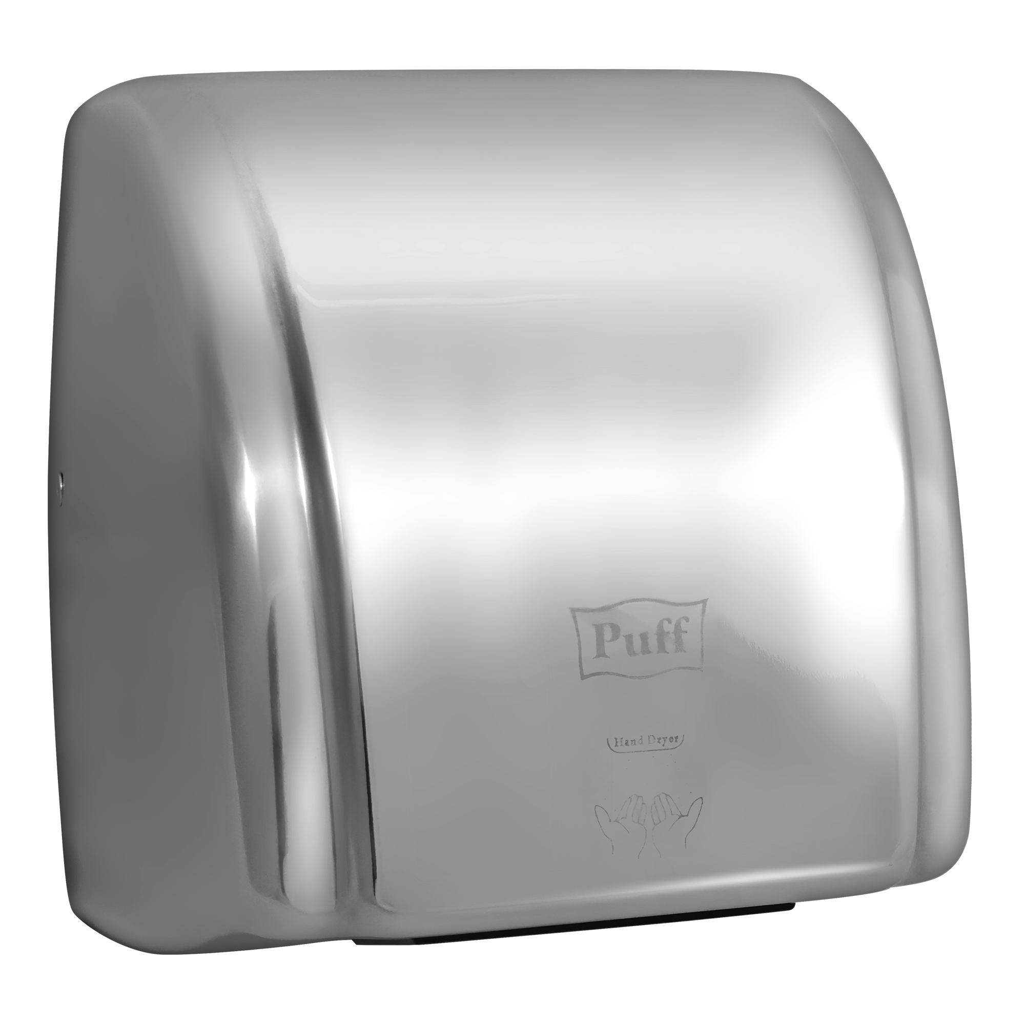 Электросушитель для рук PUFF-8851S высокоскоростной, антивандальный, хром 2,1 кВт (1401.304)