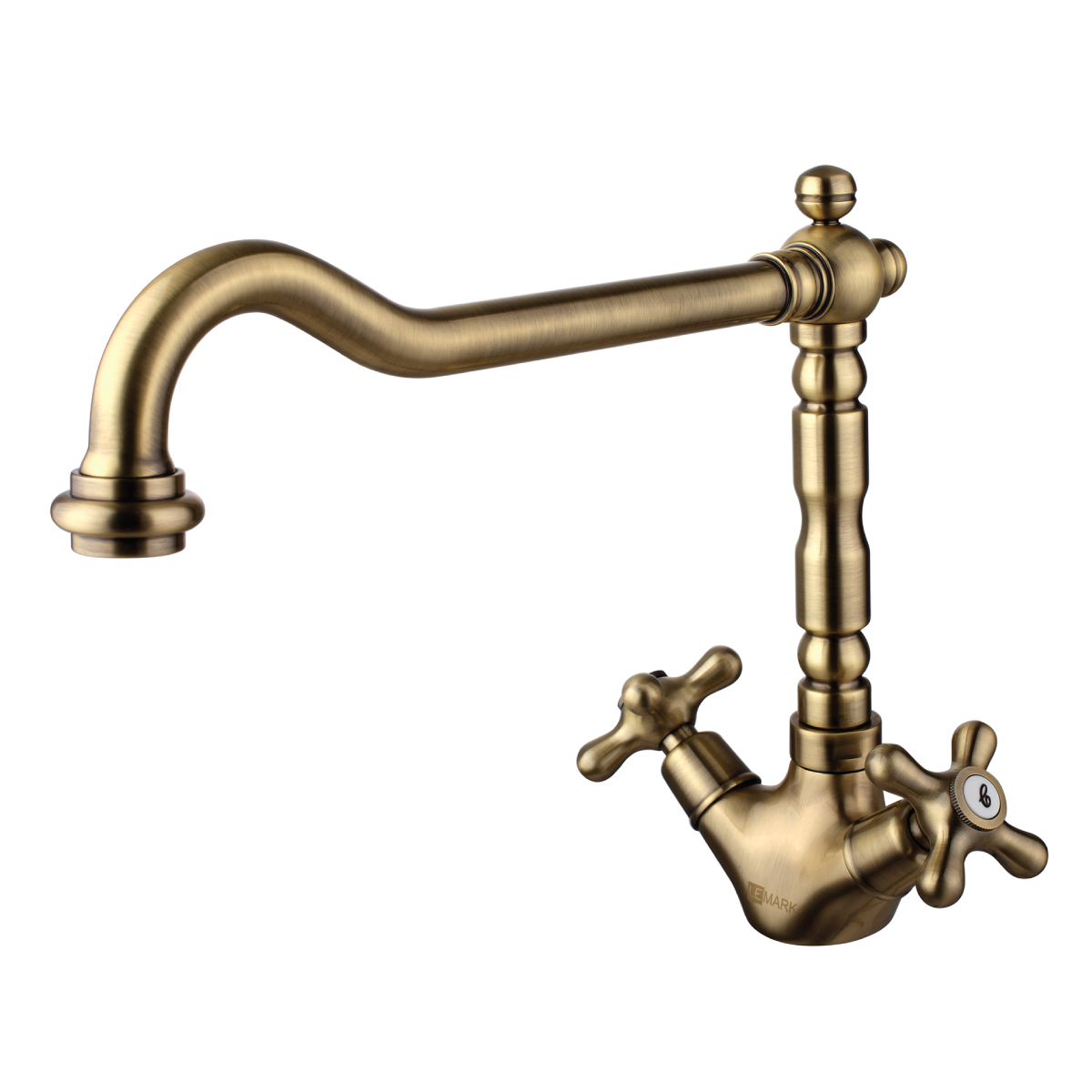 Vintage Смеситель для кухни, пов.излив 252мм, р/ДВ, бронза, LM, LM2805B