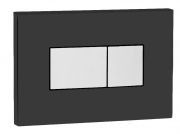 641017 Панель пневм. двойная KARISMA, пластик, черный, хром глянц., soft-touch, OLI