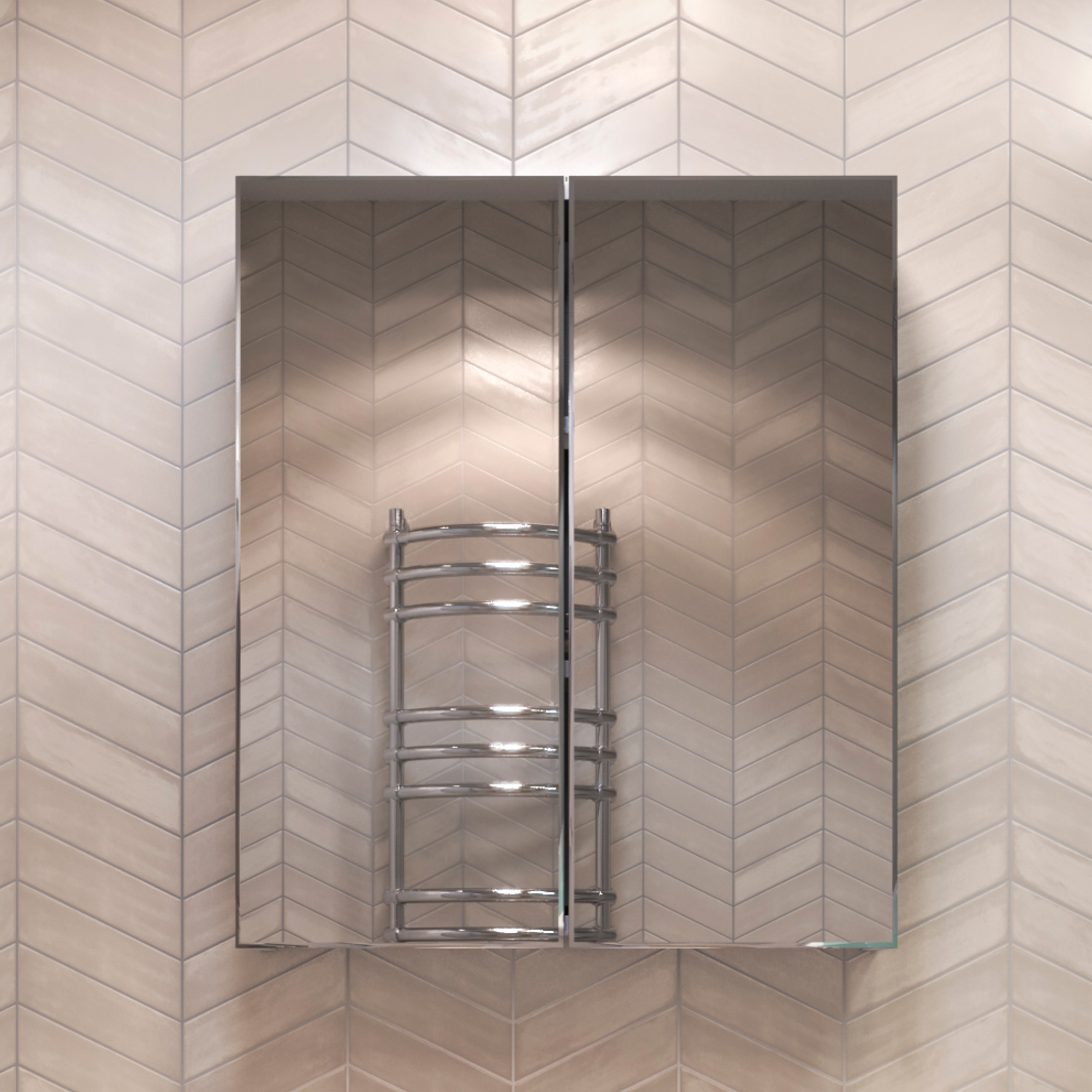 Зеркальный шкаф VIGO Grand 60 подвесной белый (zsh.GRA.60)