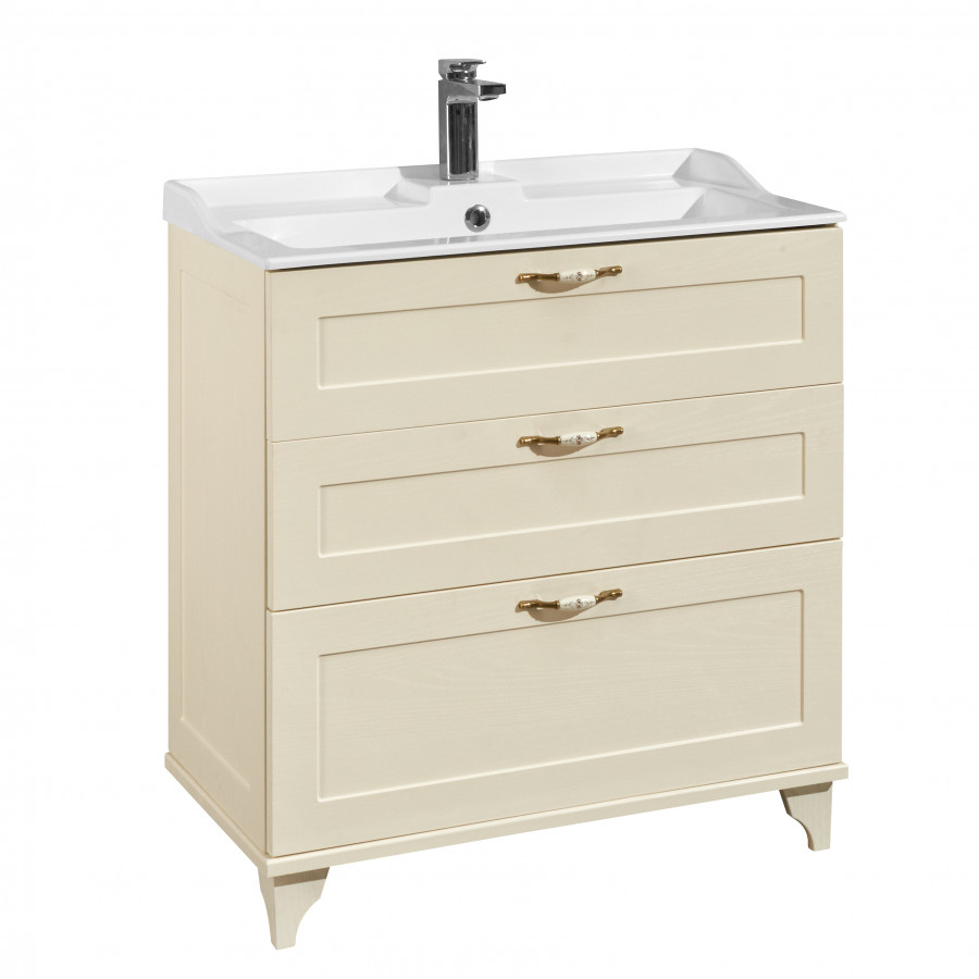 Тумба ЛЕОН 80 H, дуб беж. (под раковину ФАБИА 80, ПРЕМЬЕР М 80)