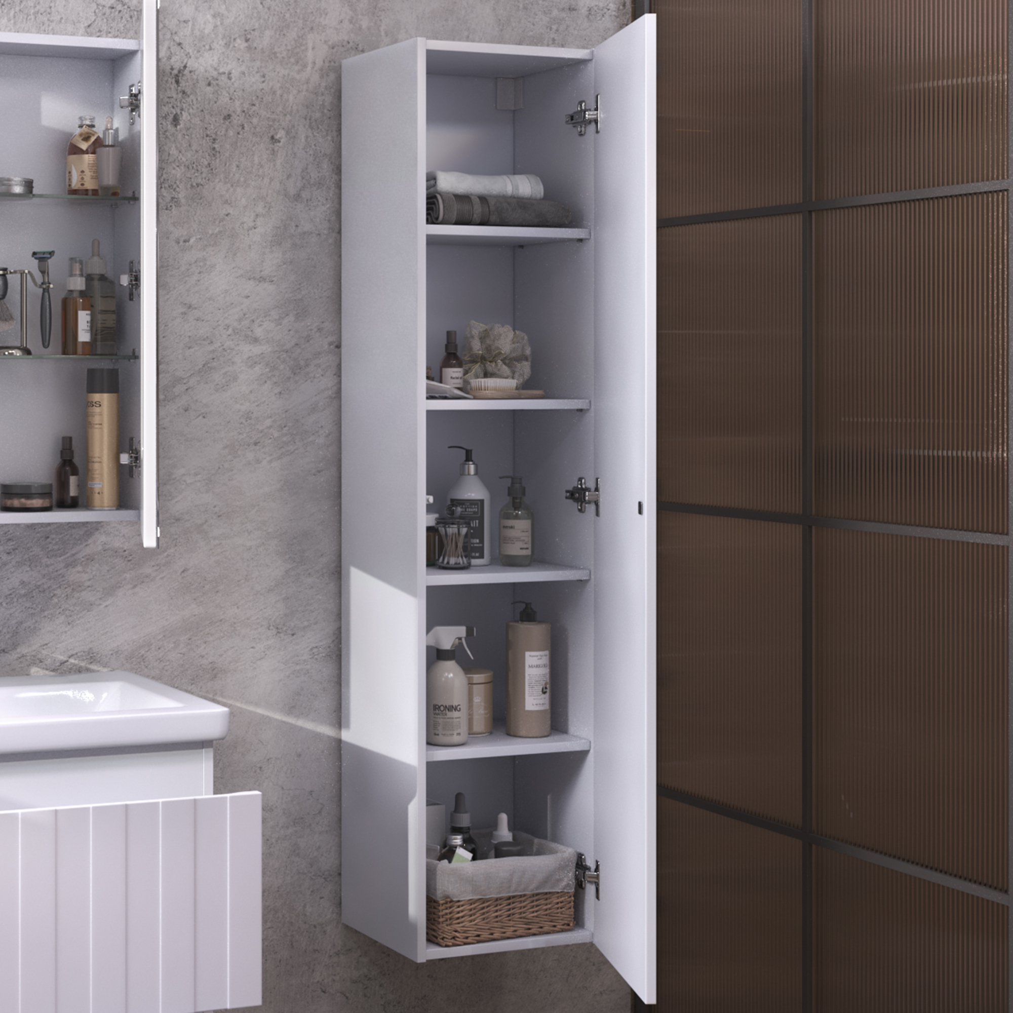 Шкаф-пенал VIGO Finlay 40 подвесной белый (pp.FIN.40)