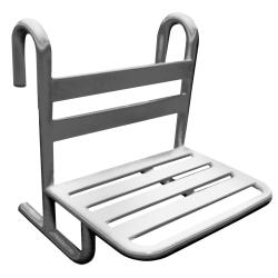 Съемное сиденье для душа или ванной из нержавеющей стали матовое, шт