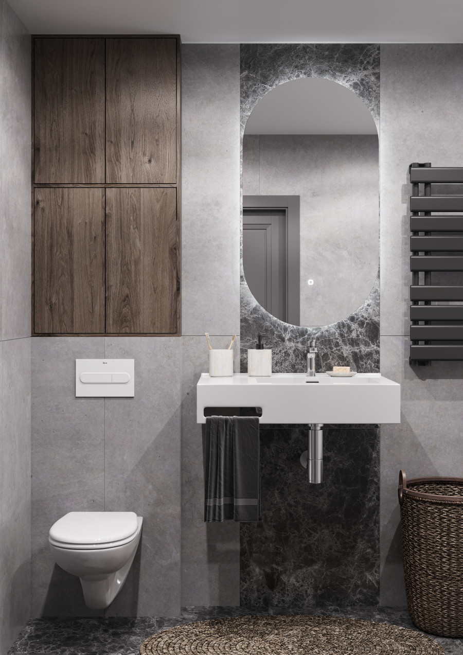 Раковина КВАДРО Про 80, правая