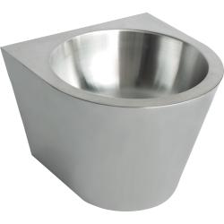 Раковина из нержавеющей стали настенная  круглая  270х360х300 мм, 13036.C.S, шт
