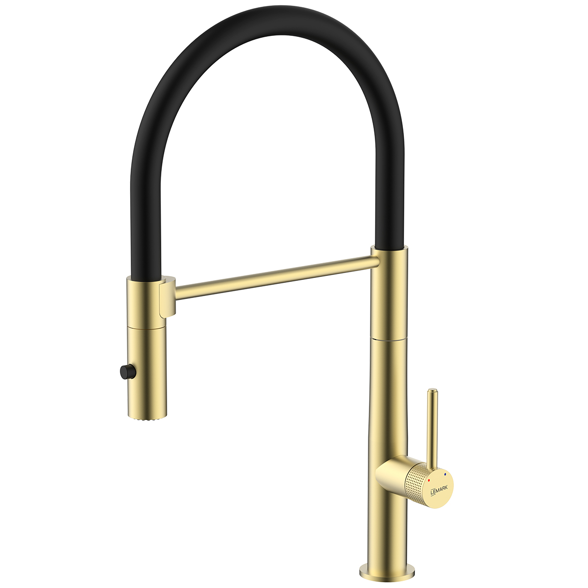 Смеситель Beluga LMF-8074B-BRLG для кухни с гибким изливом